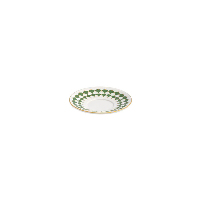 Hermia Peyda Dark Green Juego de tazas de café de porcelana
